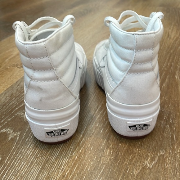 Vans Sk8-Hi Tapered Stackform Shoe -Sz 7, White - Picture 4 of 6